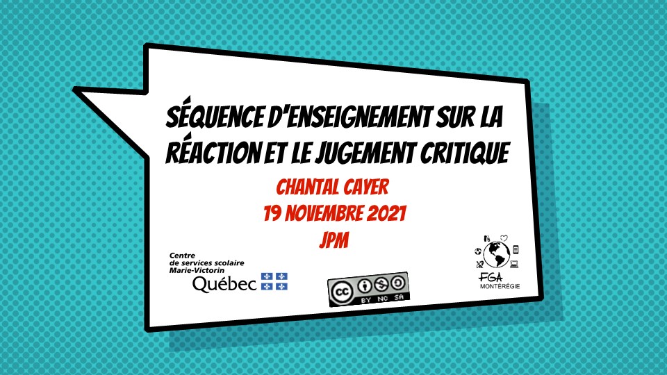 B07 - Comment réagir Comment porter un jugement