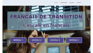 Page titre de la présentation de la plateforme du Centre L'Escale